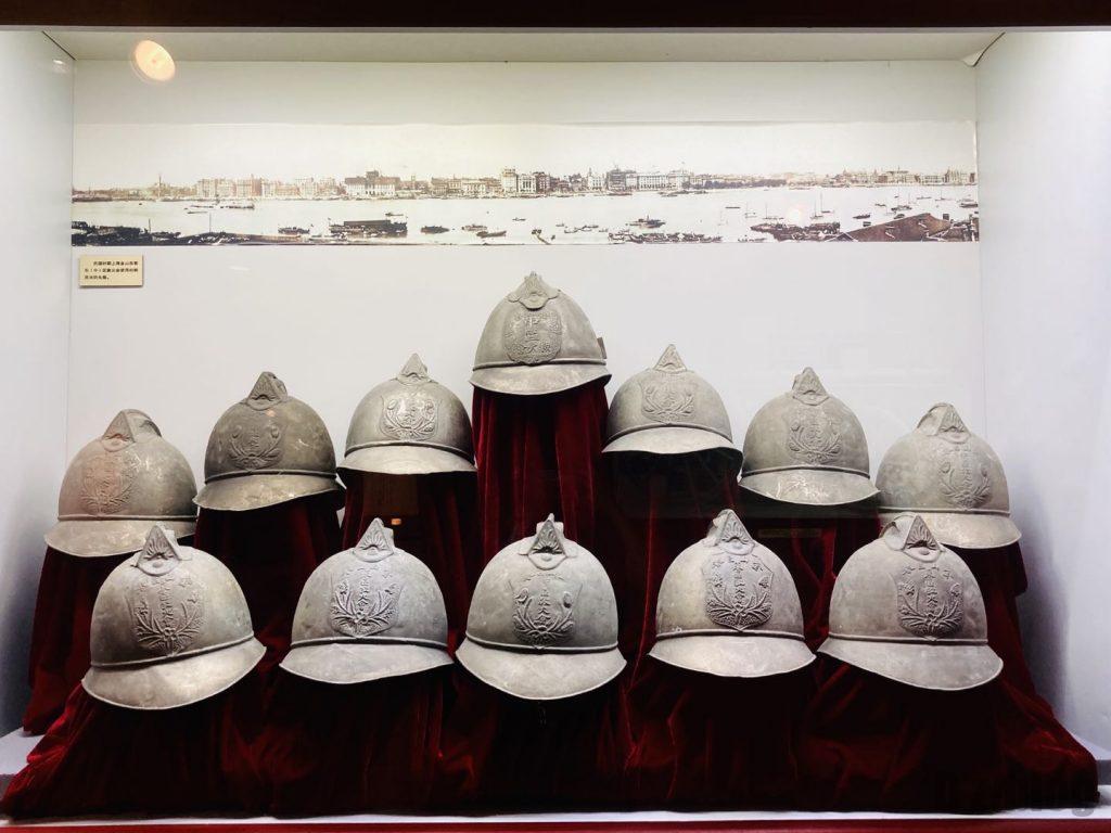 上海公安博物館　消防隊帽子