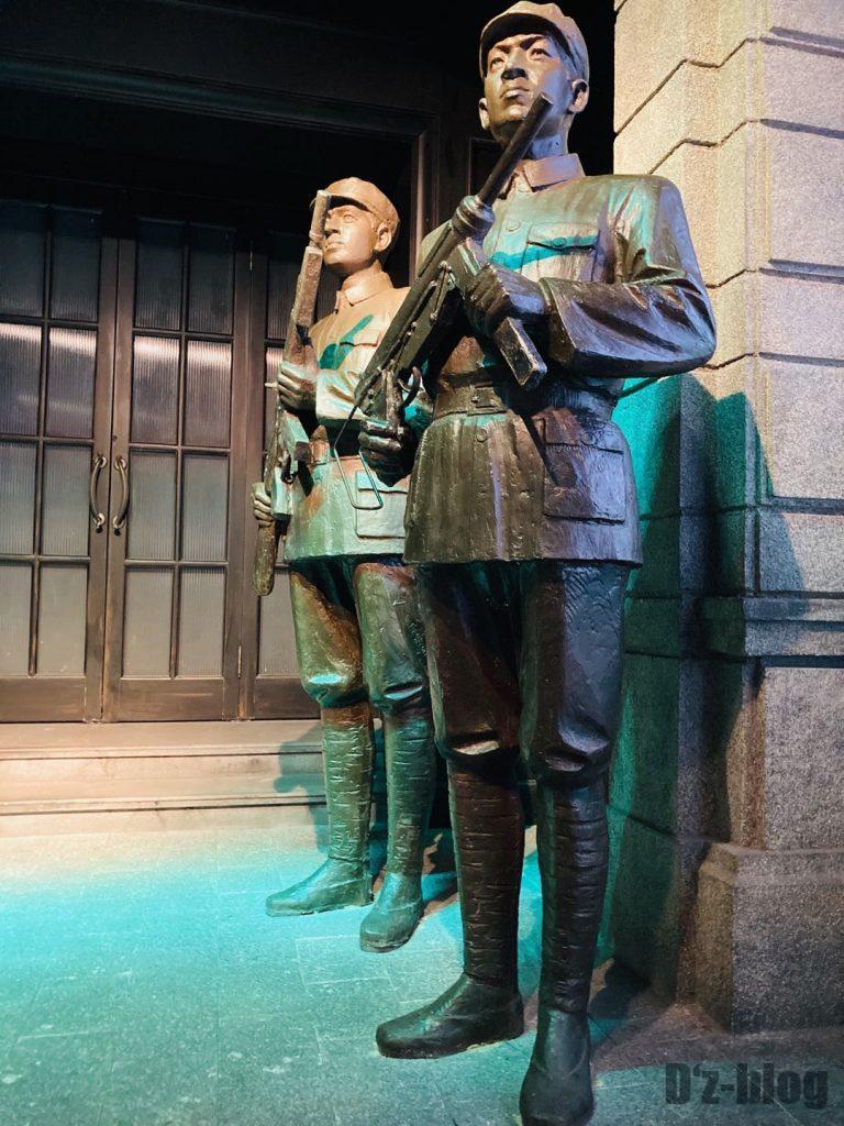上海映画博物館銅像兵隊