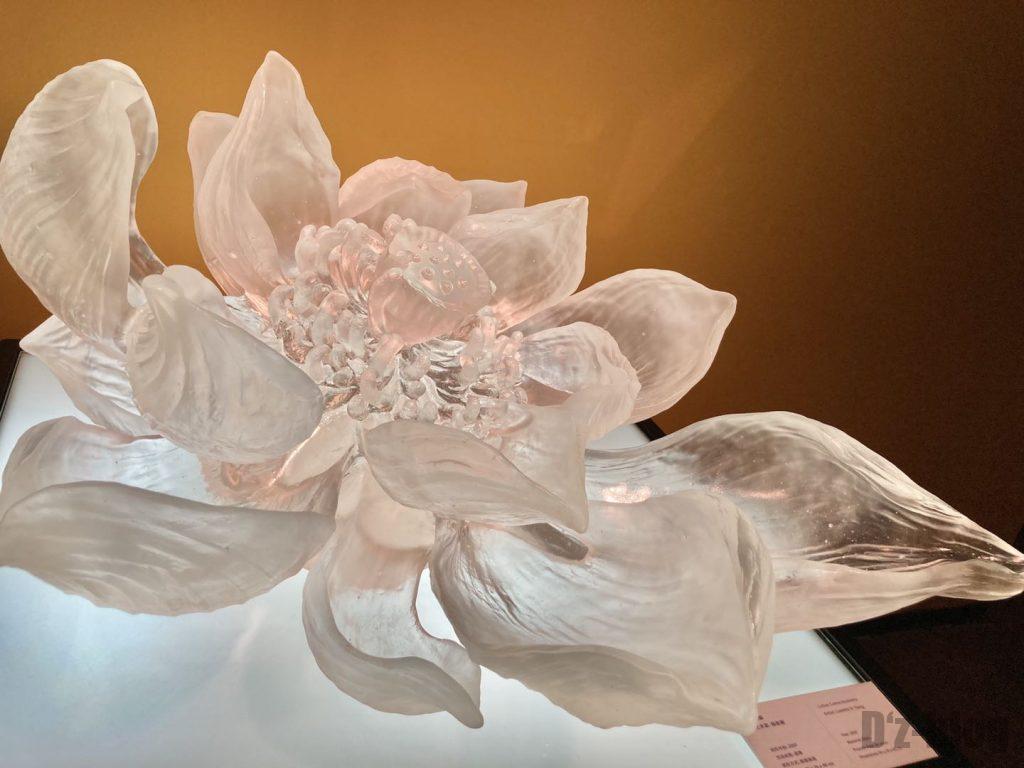 上海琉璃芸術博物館透明のガラス花