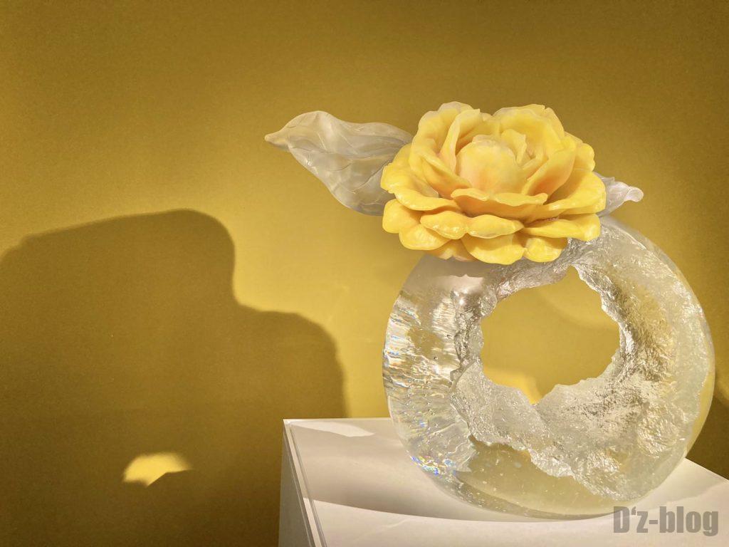 上海琉璃芸術博物館ガラス花黄色