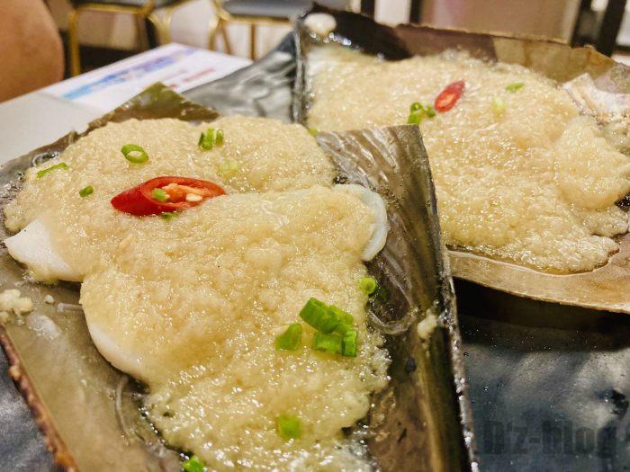 上海大成活海鮮烧烤　貝のニンニク乗焼き